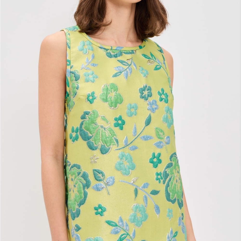 Arianne Elmy Green Floral Shift Dress